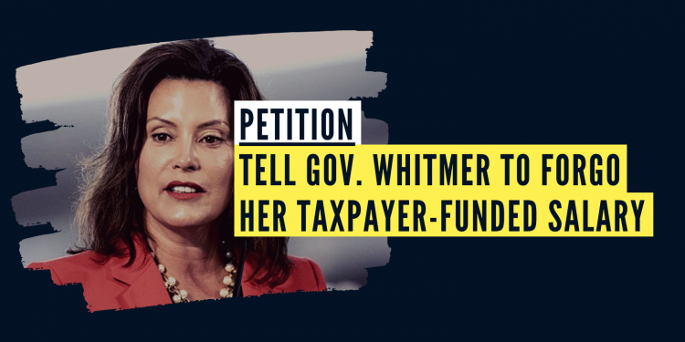 PETITION: TELL WHITMER TO FORGO HER TAXPAYER-FUNDED SALARY